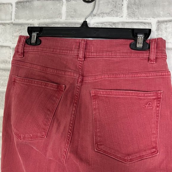 DL1961 Farrow Cropped High Rise Instasulpt Skinny Wine Colored Jeans Womens 29 - Picture 5 of 12